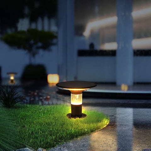 Solar Outdoor Waterproof Garden Landscape Warm Light Column Headlight