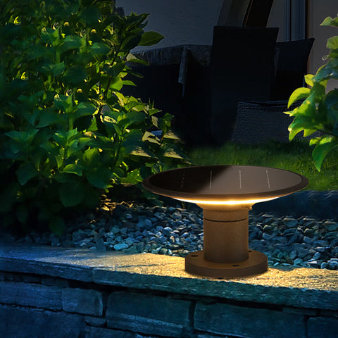 Solar Outdoor Waterproof Garden Landscape Warm Light Column Headlight