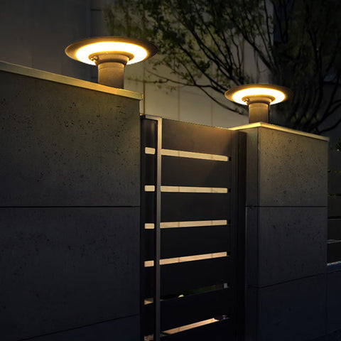 Solar Outdoor Waterproof Garden Landscape Warm Light Column Headlight