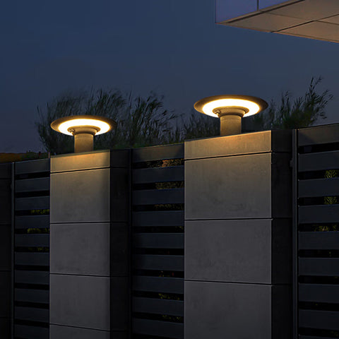 Solar Outdoor Waterproof Garden Landscape Warm Light Column Headlight